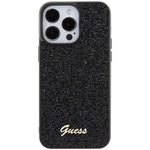Etui Guess GUHCP15XPMSDGSK iPhone 15 Pro Max 6.7" czarny/black hardcase Disco Metal Script Case
