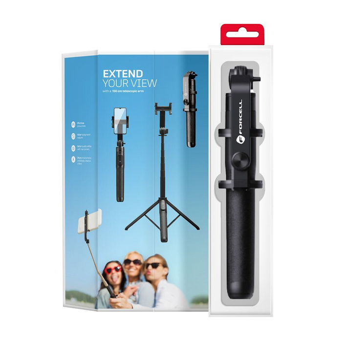 FORCELL F-GRIP S150XL selfie stick tripod z pilotem na bluetooth 