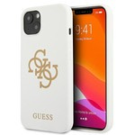 Etui GUESS Apple iPhone 13 Mini Silicone 4G Logo Biały Hardcase
