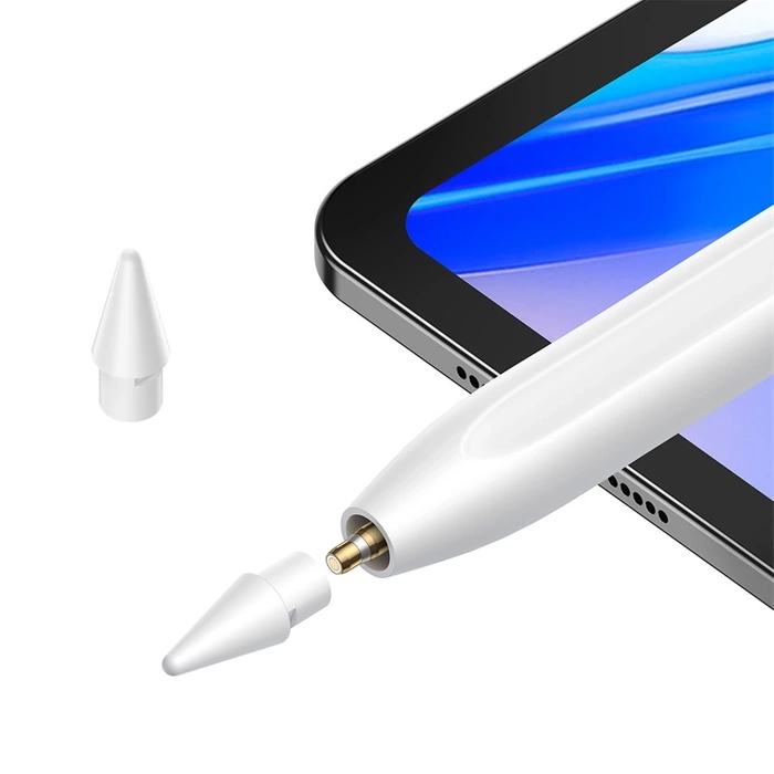 Rysik z aktywną końcówką Baseus Smooth Writing 2 do iPad z kablem USB-C i wymienną końcówką - biały