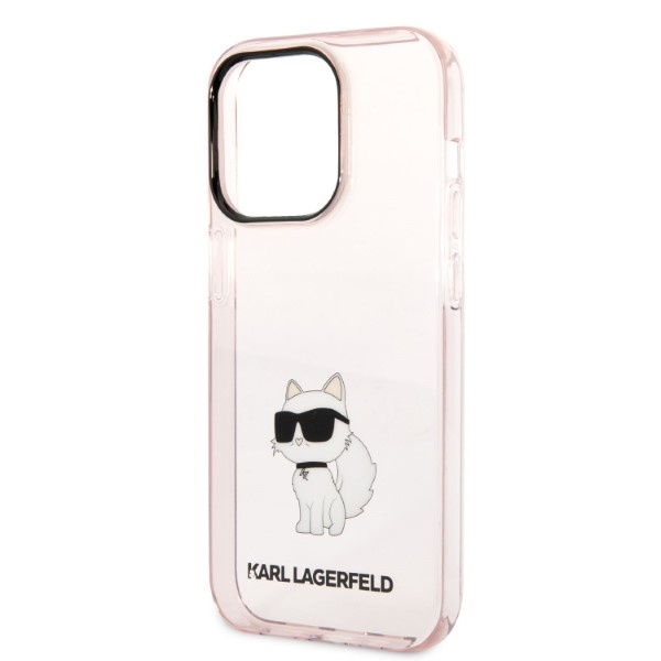 Etui KARL LAGERFELD Apple iPhone 14 Pro Max Ikonik Choupette Różowy Hardcase