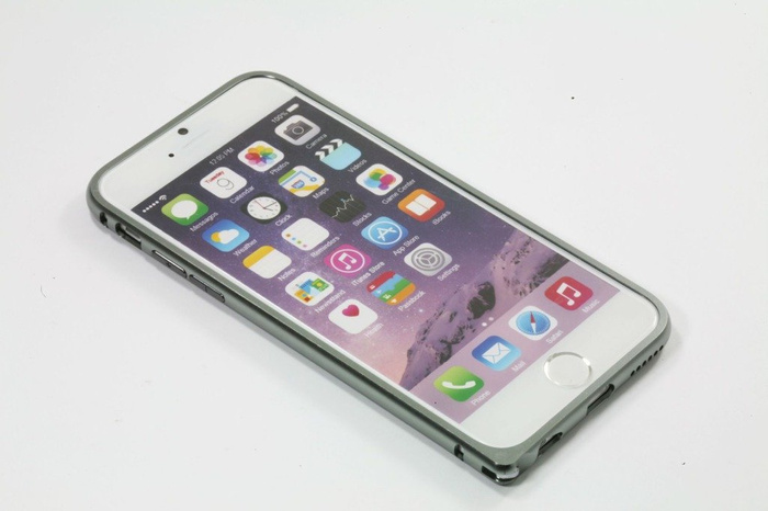 Etui iPhone 6 6S MELKCO Metal Bumper Gray