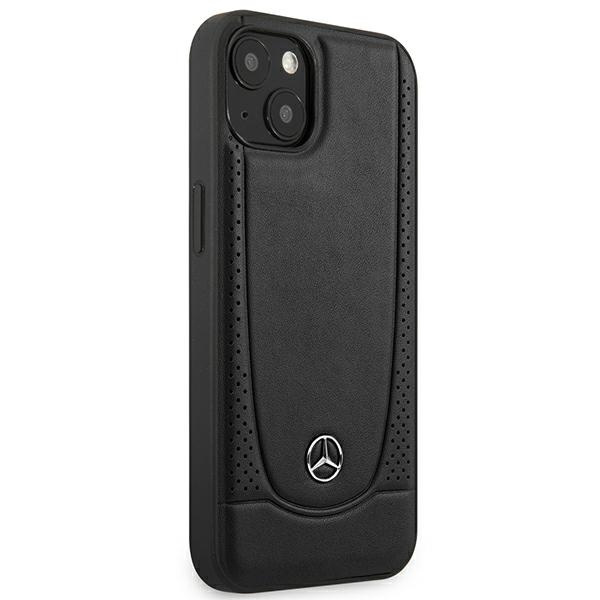 Etui Mercedes iPhone 14 Plus 6,7" czarny/black hardcase Leather Urban