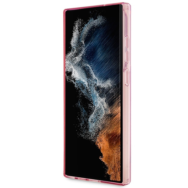 Etui Karl Lagerfeld Klhcs23lhnchtcp S23 Ultra S918 Różowy/pink Hardcase Ikonik Choupette Case