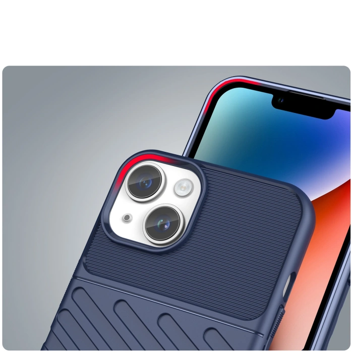 Thunder Case etui iPhone 14 pancerny pokrowiec niebieski