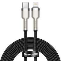 Baseus Cafule Metal Data kabel USB Typ C - Lightning 20 W Power Delivery 2 m czarny (CATLJK-B01)