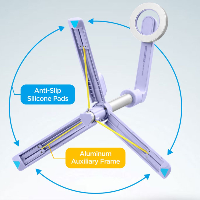 SELFIE STICK SPIGEN S571W MAGSAFE BLUETOOTH STATYW FIOLETOWY