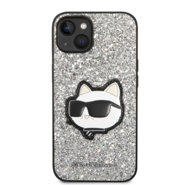 Etui Karl Lagerfeld Klhcp14mg2cps Iphone 14 Plus 6,7" Srebrny/silver Hardcase Glitter Choupette Patch Case