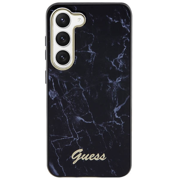Etui Guess GUHCS23MPCUMAK S23 +S916 czarny/black hardcase Marble Case