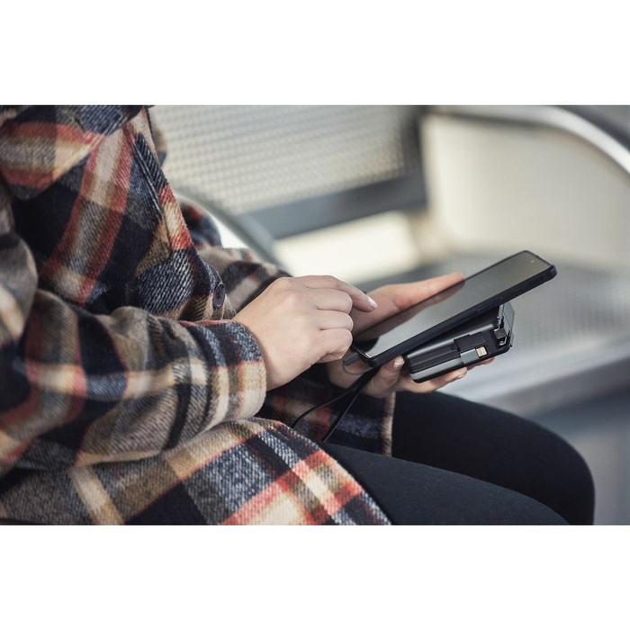 FORCELL F-ENERGY ładowarka wielofunkcyjna 5w1 20W PD z kablem typ C/lightning, power bankiem 10000mAh i ład. bezprzew. 15W