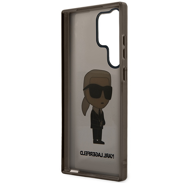 Etui Karl Lagerfeld Klhcs23lhniktck S23 Ultra S918 Czarny/black Hardcase Ikonik Karl Lagerfeld Case