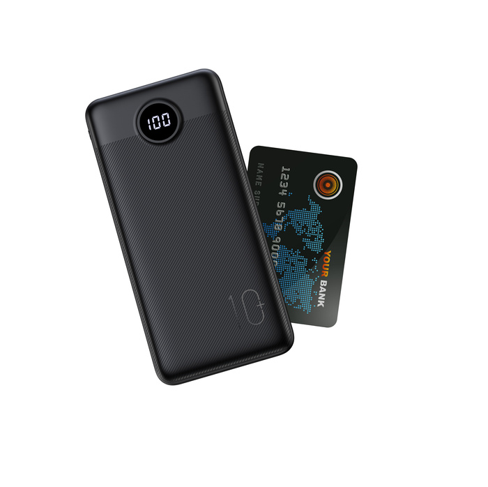 VEGER powerbank 10000 mAh PD QC3.0 2A 20W L10S (W1105PD) czarny