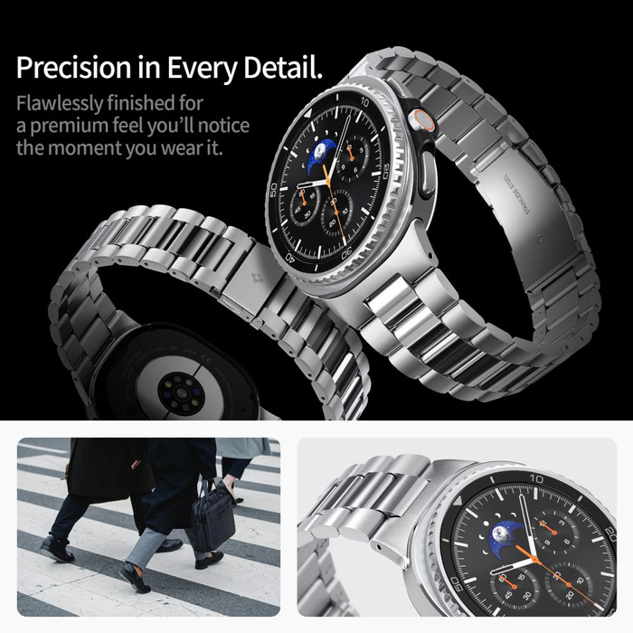PASEK SPIGEN MODERN FIT BAND GALAXY WATCH 8 / CLASSIC (40 / 44 / 46 MM) SILVER