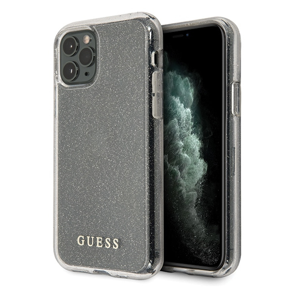 Etui GUESS Apple iPhone 11 Pro Max Glitter Srebrny Case