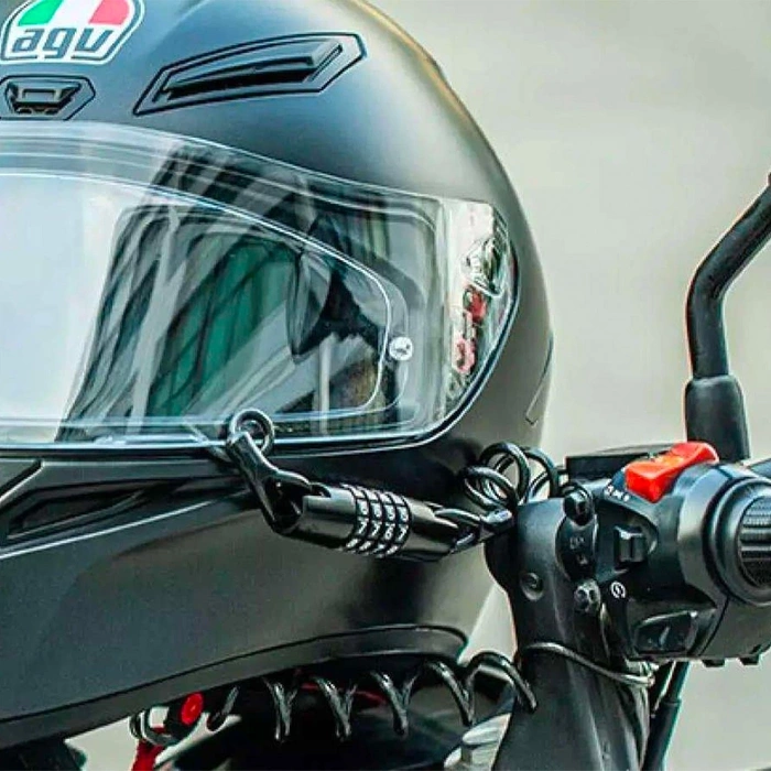 Zapięcie rowerowe Rockbros T609 na szyfr 1,5m - czarne