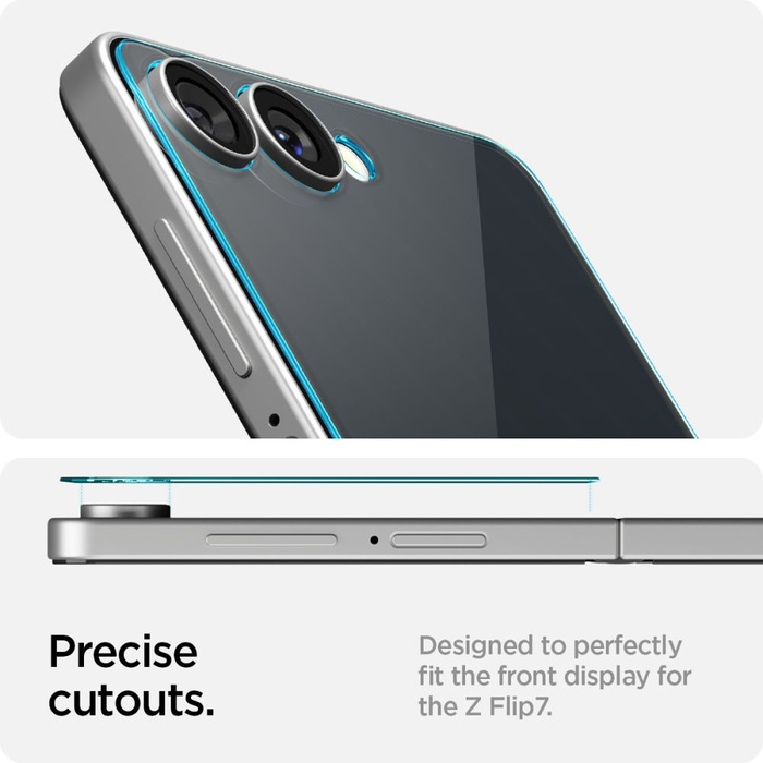 SZKŁO HARTOWANE SPIGEN SAMSUNG GALAXY Z FLIP 7 GLAS.TR ”EZ FIT” HD CLEAR