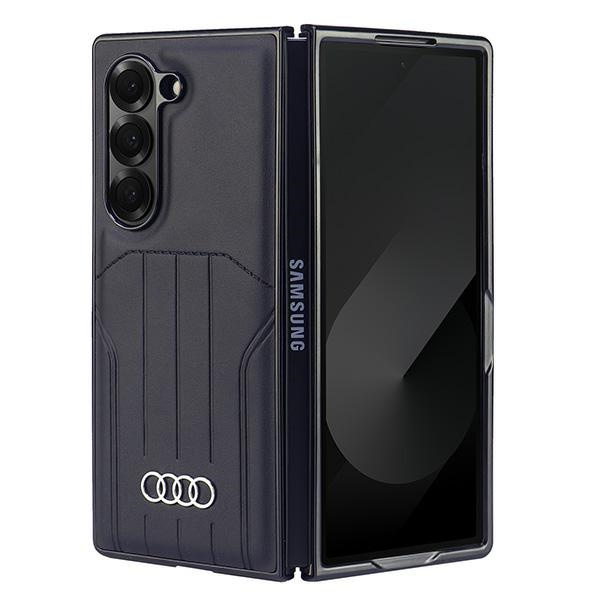 Audi Synthetic Leather MagSafe Z Fold 6 F956 czarny/black hardcase AU-TPUPCMFold6-Q5/D1-BK