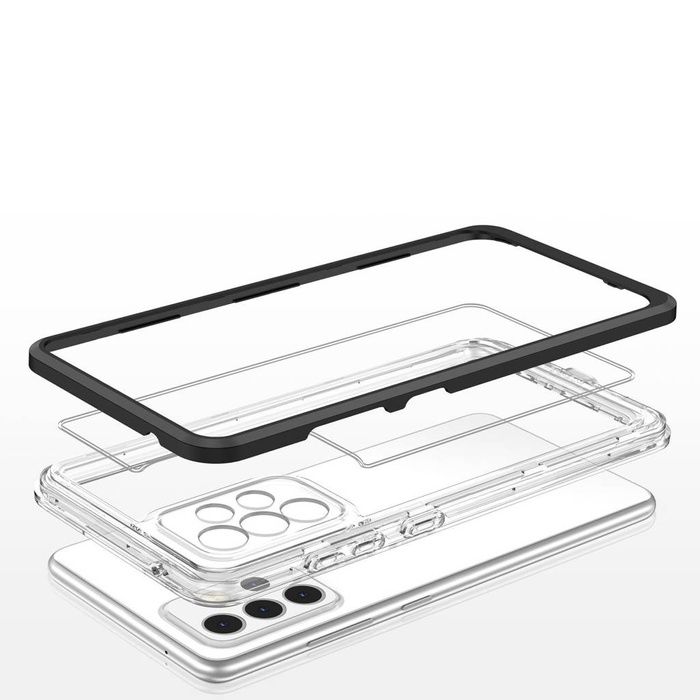 Etui Clear 3in1 etui do Samsung Galaxy A33 5G żelowy pokrowiec z ramką czarny