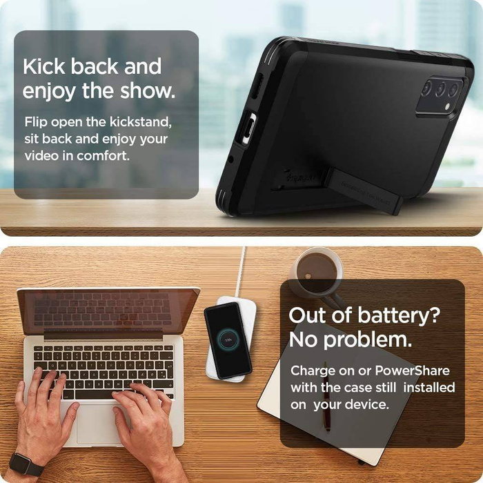 Etui SPIGEN Galaxy S20 FE Tough Armor Black Czarne Case