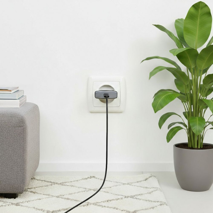 Ładowarka sieciowa do telefonu Forcell F-Energy Ultra Slim GaN III USB C PD QC4.0 3A 30W B130101-E czarna