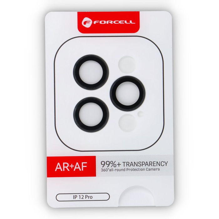 Szkło hartowane na aparat do iPhone 12 Pro Forcell Premium grafitowe 0INT