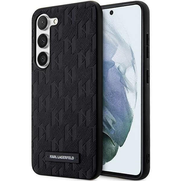 Etui Karl Lagerfeld Klhcs23ssaklhpk S23 S911 Hardcase Czarny/black Saffiano Mono Metal Logo Case