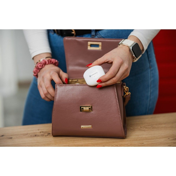 Słuchawki bezprzewodowe douszne Forcell F-Audio TWS Clear Sound białe