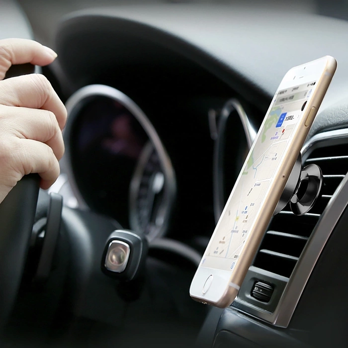 Baseus Small Ears Series magnetyczny uchwyt samochodowy na nawiew kratkę wentylacyjną czarny (SUER-A01)