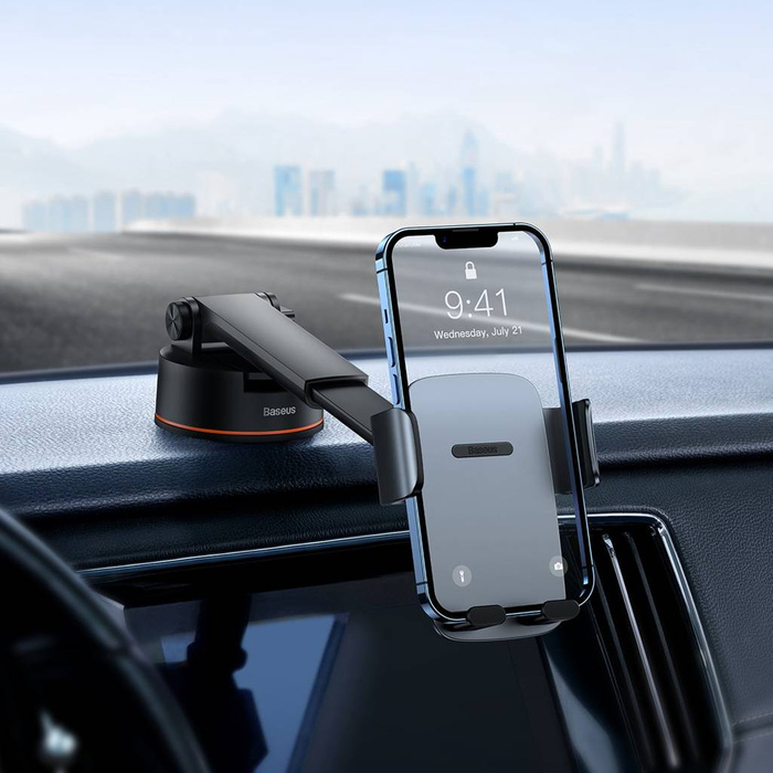 [PO ZWROCIE] Baseus Easy Control Pro uchwyt na kokpit szary (Suction Cup Version) (SUYK020014)