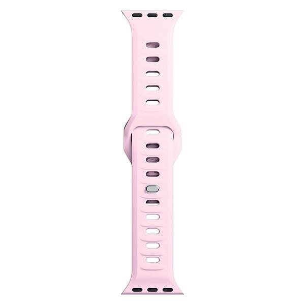 3MK Silicone Watch Strap Powder Pink dla Apple Watch 42/44/45/49 mm