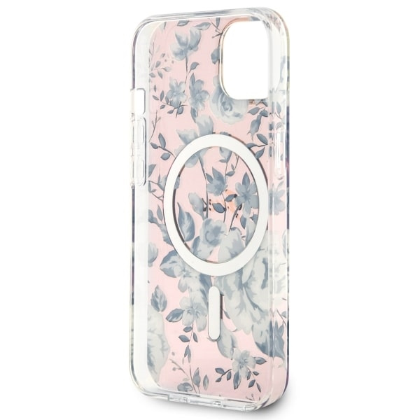 Etui Guess GUHMP14MHCFWSP iPhone 14 Plus 6.7" różowy/pink hardcase Flower MagSafe Case