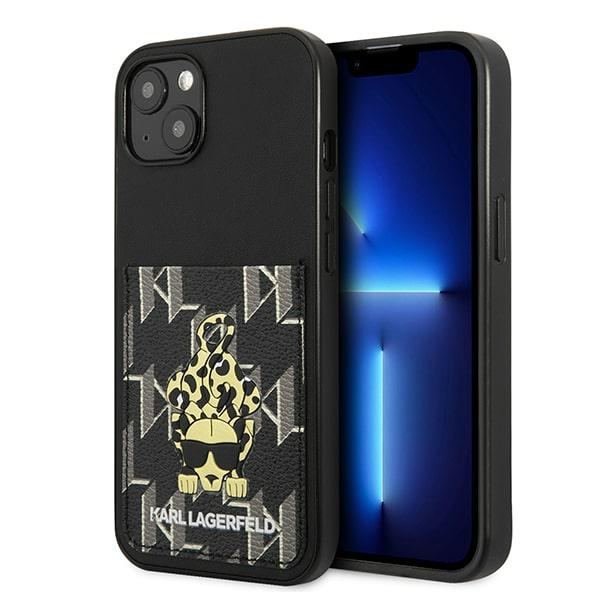 Etui KARL LAGERFELD Apple iPhone 13 Karlimals Cardslot Czarny Hardcase