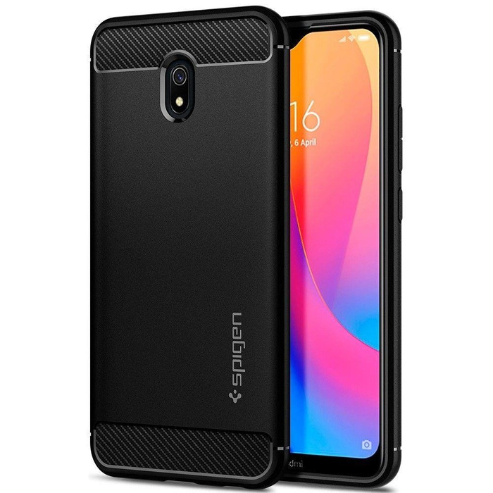 Etui SPIGEN Rugged Armor Xiaomi Redmi 8a Matte Black Czarne Case 