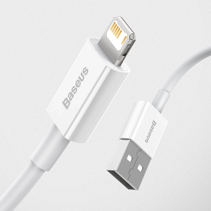 [PO ZWROCIE] Baseus Superior kabel USB - Lightning 2,4A 1,5 m Biały (CALYS-B02)