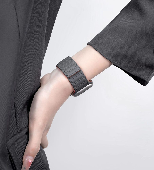 Pasek Tech-protect Iconband Magnetic Apple Watch 4 / 5 / 6 / 7 / 8 / 9 / Se / Ultra 1 / 2 (42 / 44 / 45 / 49 Mm) Black/red