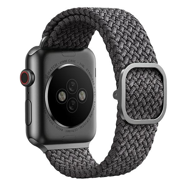 UNIQ pasek Aspen Apple Watch 40/38/41mm Braided szary/granite grey