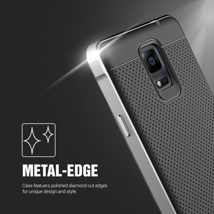 Etui Samsung Galaxy Note 4 VERUS Iron Shield Silver Jak Spigen SGP Pokrowiec