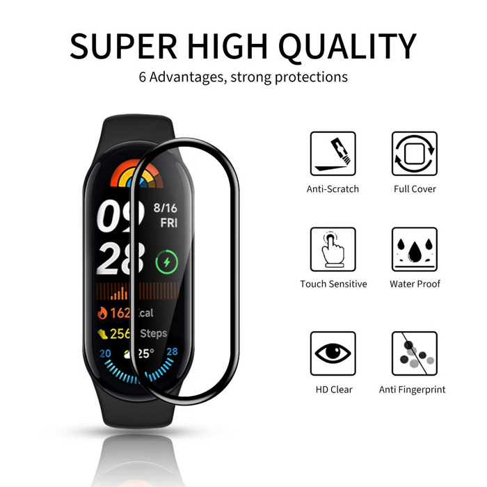 SZKŁO HYBRYDOWE HOFI HYBRID GLASS XIAOMI MI SMART BAND 6 BLACK