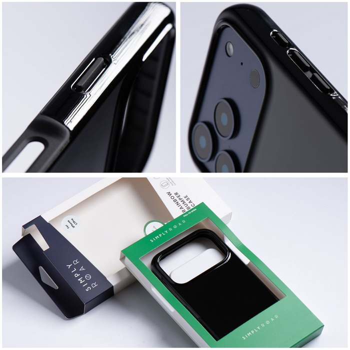 ROAR futerał RAINBOW BUMPER kompatybilny z MagSafe do IPHONE 15 czarny