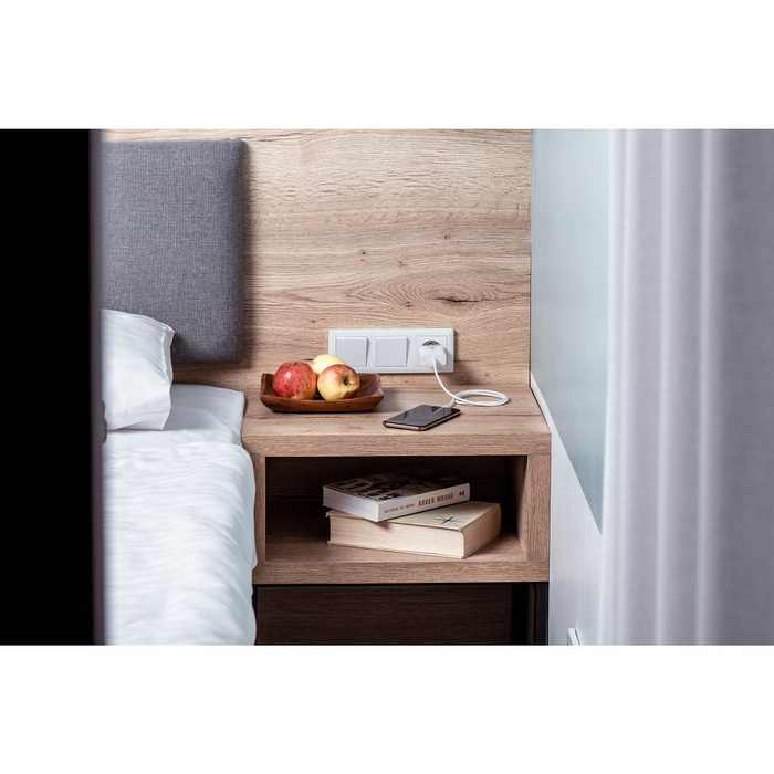 Ładowarka sieciowa do telefonu Forcell F-Energy USB C QC4.0 PD 3A 20W + kabel USB C do Lightning TFK-TC-20WPD biała