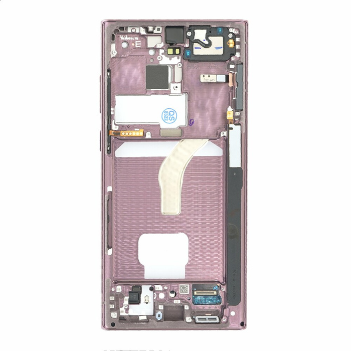 Samsung Display Unit + Frame S908 Galaxy S22 Ultra burgundy GH82-27488B