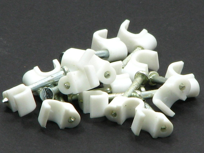 Uchwyt Kablowy Z Gwoździem Hartowanym PAKIET-10szt