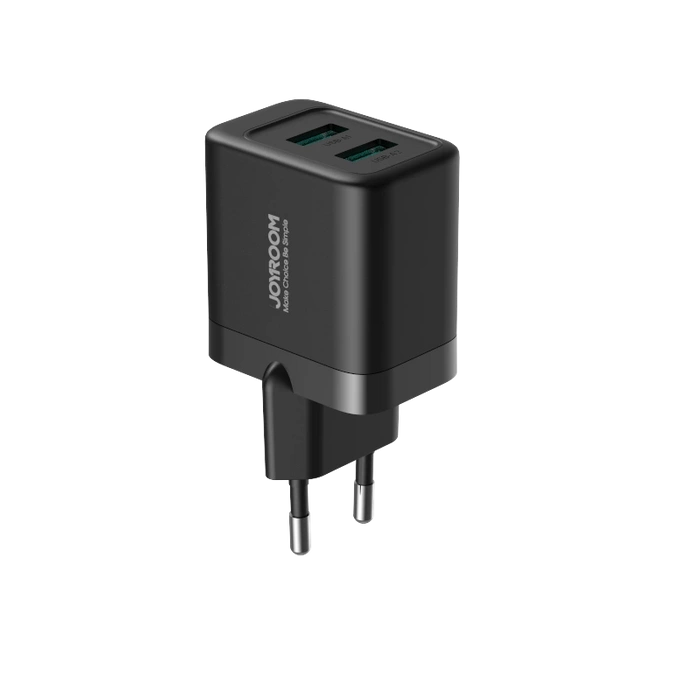 Ładowarka sieciowa Joyroom JR-TCN01 2xUSB-A  12W 2.4A - czarna