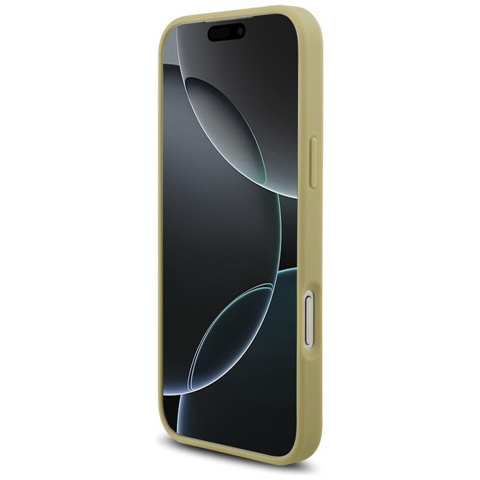 Etui Guess Rhinestone Triangle Logo do   iPhone 17 Pro Max złoty