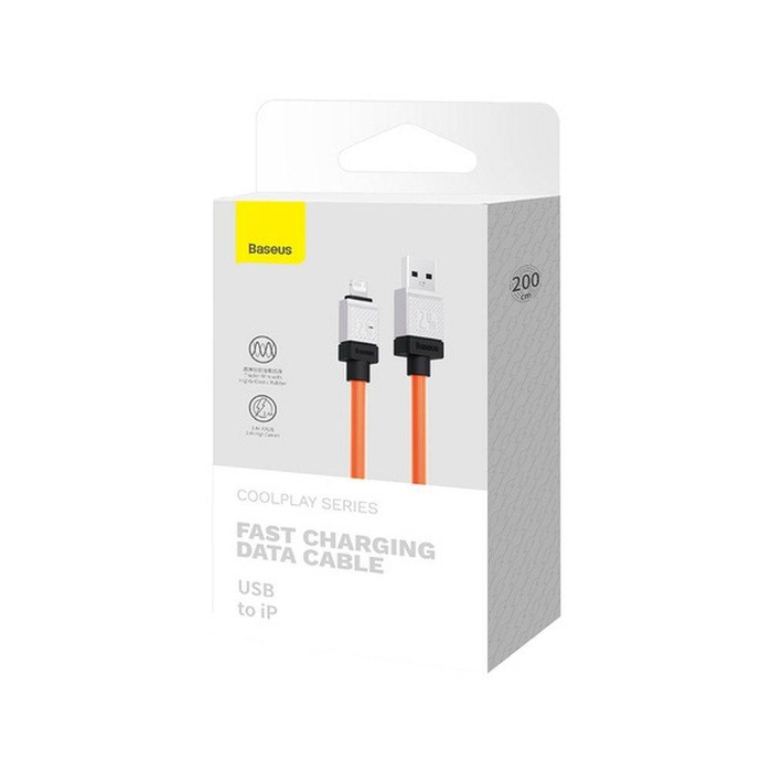 BASEUS kabel USB do Apple Lightning 8-pin CoolPlay 2,4A 2m pomarańczowy CAKW000507