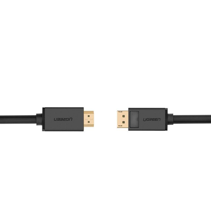 Ugreen jednokierunkowy kabel z DisplayPort na HDMI 4K 30 Hz 32 AWG 2 m czarny (DP101 10202)