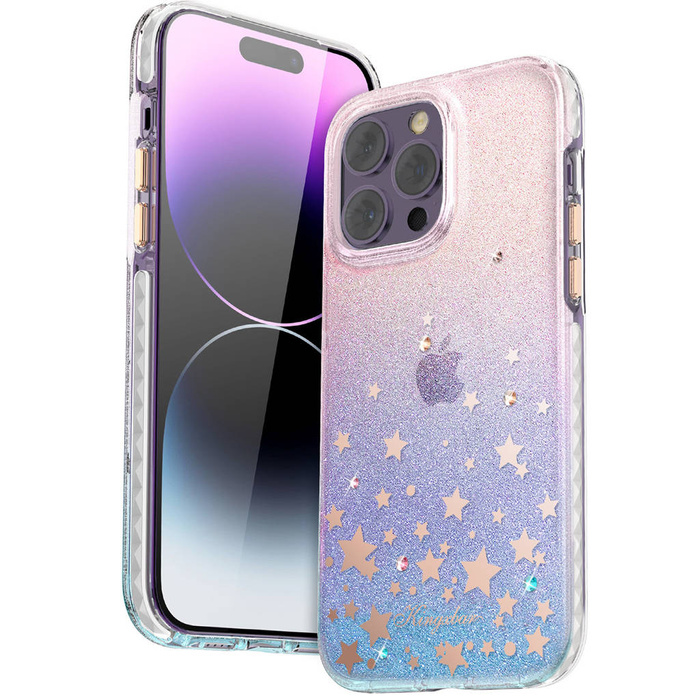 Etui Kingxbar Heart Star Series etui iPhone 14 Pro Max pokrowiec obudowa na tył plecki zodiac Case