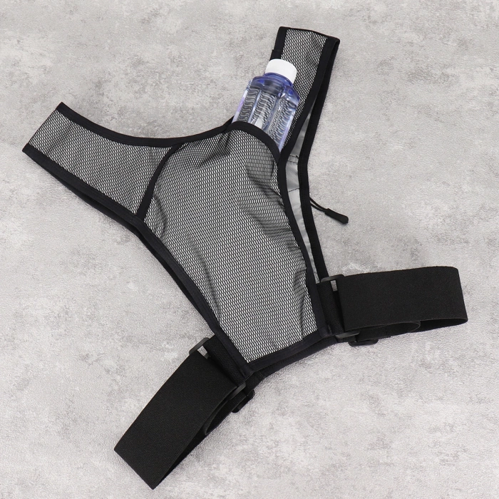 Kamizelka Wozinsky WKDB1 do biegania odblaskowa z kieszeniami - czarna