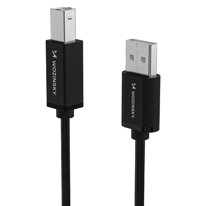 Kabel Wozinsky WKDDY3S USB-B - USB-A 480Mb/s 2m - czarny