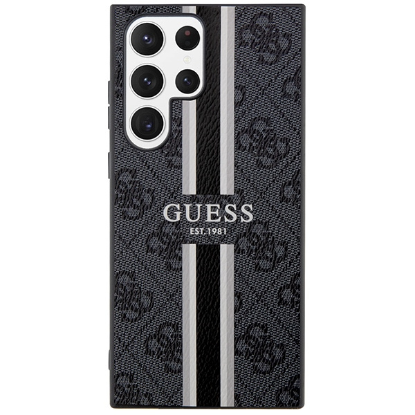 Etui Guess GUHCS23LP4RPSK S23 Ultra S918 czarny/black hardcase 4G Printed Stripe Case